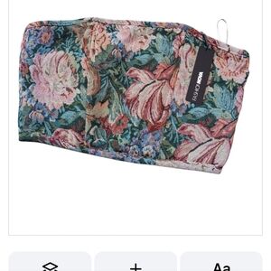 Fashion Nova Multicolor Patterned Fabric Corset Sz L